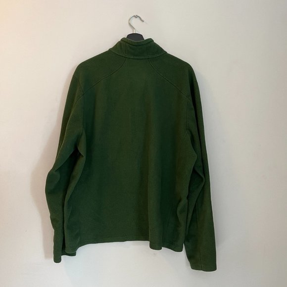 LL Bean Green Fleece Pullover Sweater - XL - Picture 2 of 3